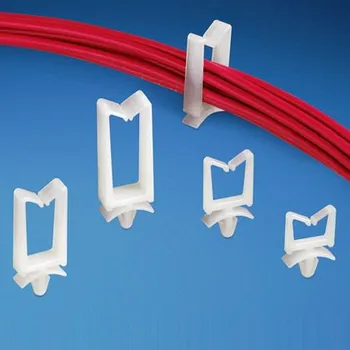 kabelová chránička HWS2819-C Kabelová příchytka, nylon 6.6, bílá, bal. 100kusů