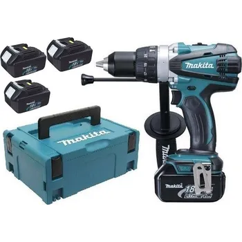 Vrtačka Makita DHP458RF3J, 3x 3 Ah, systainer