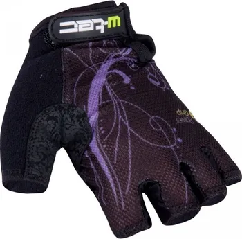 Cyklistické rukavice W-Tec Mison černé/fialové