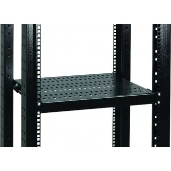 Racková skříň DP-PZ-550-H Police ukládací, h. 550mm, 19", 1U, 100kg, podpěry, černá