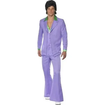 Smiffys 39426 Pánský retro oblek fialový, L