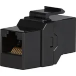 KRJ45/5S Panelová keystone spojka, RJ45, kat. 5E, UTP, černá