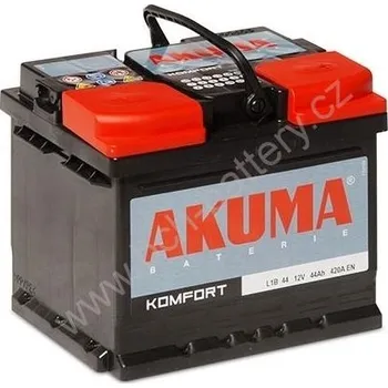 Autobaterie AKUMA Komfort 12V / 45 Ah - 330A (B24JX 45) (+ VLEVO) Autobaterie bezúdržbová 12V/45Ah - 330A