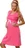 Italian Fashion Těhotenská noční košile Alena růžová, XL