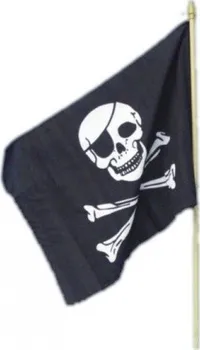 Party dekorace Smiffys Vlajka pirát 50 cm