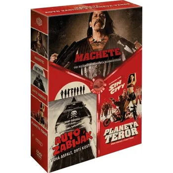 DVD film DVD Kolekce Auto zabiják + Planeta Teror + Machete 3 disky