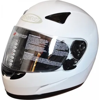 Helma na motorku Ozone A-951 bílá