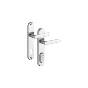 Dveřní kování R4 oblá pro vložku 90 klika-klika Cr