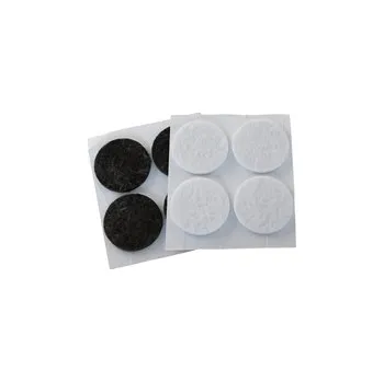 Podložka pod nábytek Samolepící plsť pod nábytek pr.18mm, bílá, 12 ks