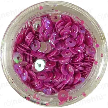 Zdobení na nehty, kolečka (dutá) CDčka - magenta