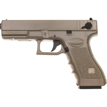 Airsoftová zbraň Glock 18C AEP, TAN, Cyma, CM.030