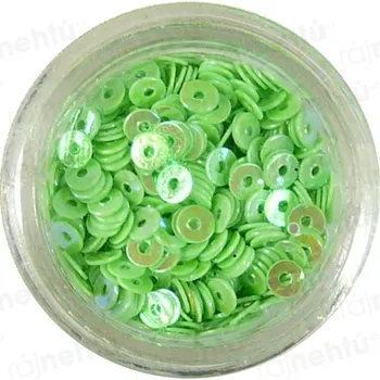 Zdobení na nehty, kolečka (dutá) CDčka - zelená