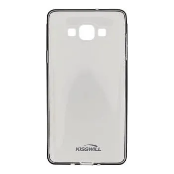 Pouzdro na mobilní telefon Kisswill TPU černé transparentní silikonové pouzdro pro Samsung A700 Galaxy A7