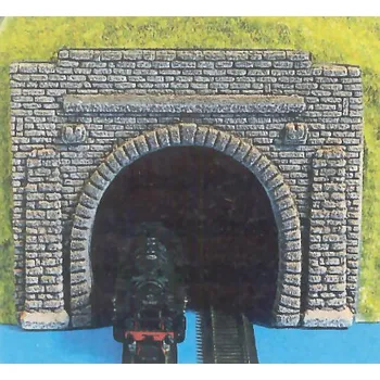 Modelová železnice NOCH 48800 TT Tvrzená pěna - tunelový portál kamenný dvoukolejný 2ks NO48800