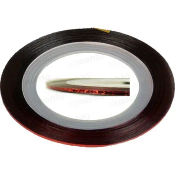 Zdobící páska - glitter červená