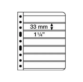 Poštovní známka Leuchtturm VARIO listy - 7C - průhledné listy (bal. 5 ks)