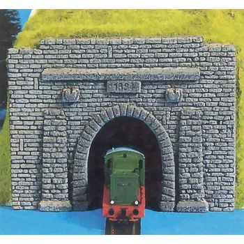 Modelová železnice NOCH 48790 TT Tvrzená pěna - tunelový portál kamenný jednokolejný 2ks NO48790