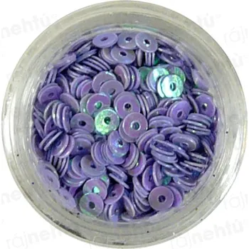 Zdobení na nehty, kolečka (dutá) CDčka - fialová