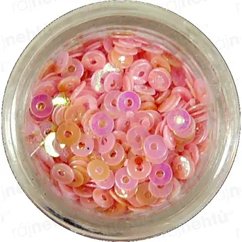 Zdobení na nehty, kolečka (dutá) CDčka - růžová
