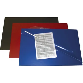 Stolní psací podložka s chlopní pl. modrá 670x440mm