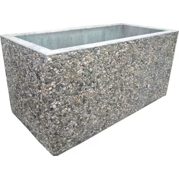 Květináč ADVAS Květináč vymývaný beton 150 x 50 x 50 (400kg)