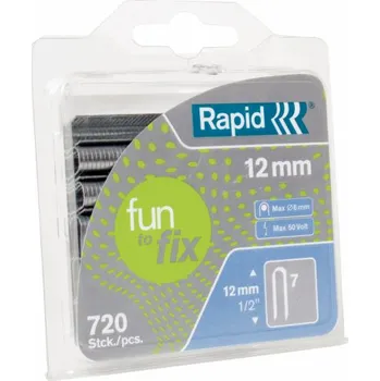 DOPRODEJ - kabelové drátky 7/12 720ks RAPID F2F, na kabel