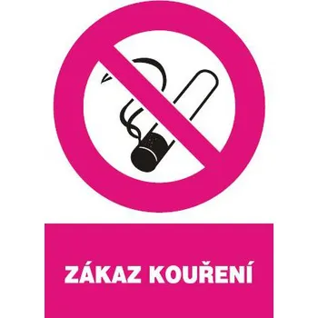 Zákaz kouření, samolepka A4