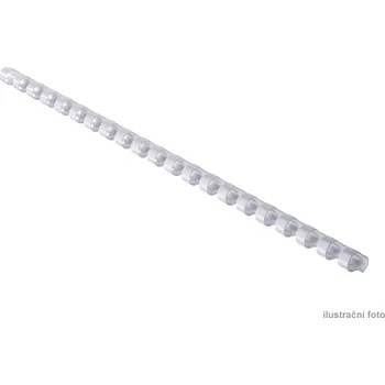 Vázací hřbet Kroužkové plastové hřbety GBC, 9/16", 19mm, bílé