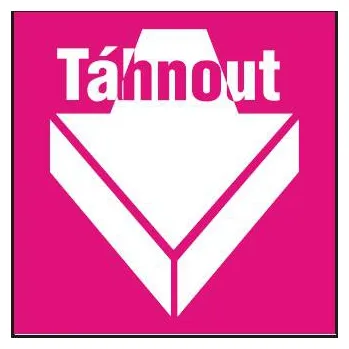 Otevírání dveří symbol - TÁHNOUT samolepka