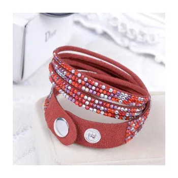 Náramek Náramek se skleněnými barevnými křišťály