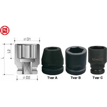 Gola hlavice CROMWELL Hlavice metrická 3/4'' rázová, 6-hranná 23 mm