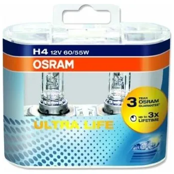 Autožárovka krabička žárovek H4 12V 60/55W P43t ULTRA LIFE 2ks