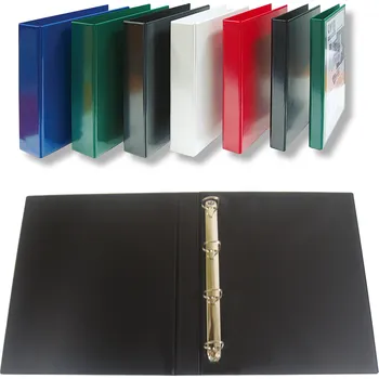 Pořadač A4/20mm, 4 kr./15mm přebal černý