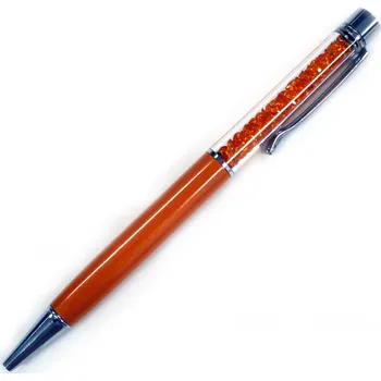 Propiska oranžová s oranžovými křišťály