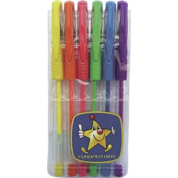 Popisovač gel E FLUO 6 ks