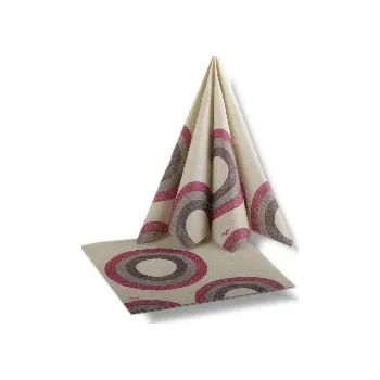 Papírový ubrousek VÝPRODEJ - Ubrousky luxusní DUNI Laurel dots 40x40cm (5ks)