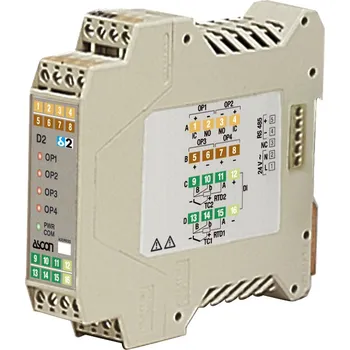 Relé Dvojitý PID regulátor Ascon Tecnologic D2 5350 0000 s dvěma výstupy pro SSR