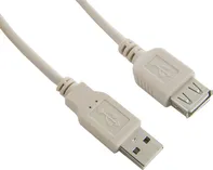 4World USB 2.0 prodlužovací kabel typ A-A M/F 3m, šedá