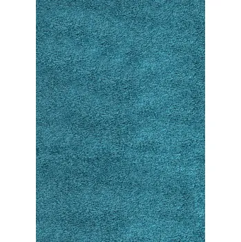 Koberec Kusový koberec Dream Shaggy 4000 tyrkys Kulatý 80 cm průměr