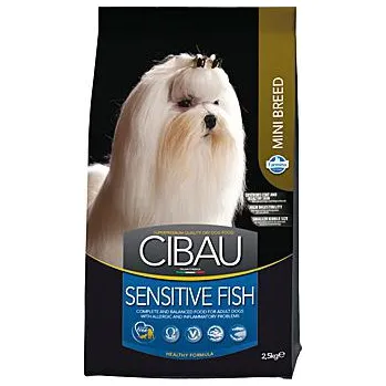 Krmivo pro psa CIBAU Dog Adult Sensitive Fish&Rice Mini 2x2,5KG (+ 2% SLEVA PO REGISTRACI / PŘIHLÁŠENÍ!)