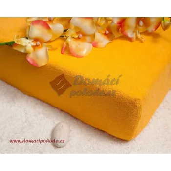 Prostěradlo Smolka | Prostěradlo froté 140x200 - sytě žluté