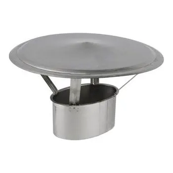 Komín Komínová stříška ovál 120x245mm (= ø 190mm), tl. mat. 0,5mm