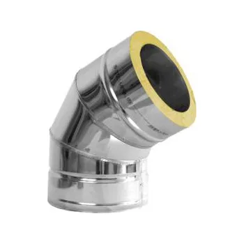 Kouřovod Komínové koleno 60°, ø 150mm, IZOL turbo