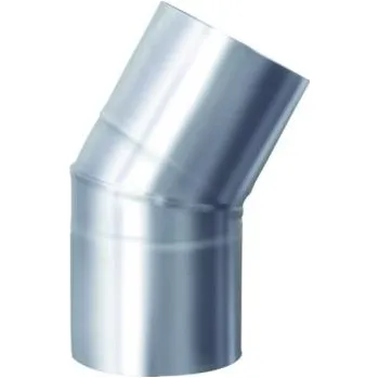 Kouřovod Komínové nerezové koleno 15° - ø 200mm, tl. mat. 0,5mm