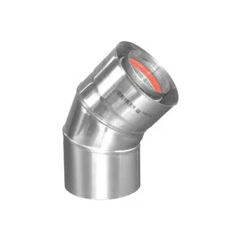 Kouřovod Koaxiální koleno 45°, ø 100/150mm