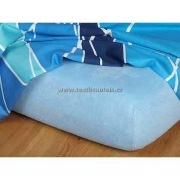 Prostěradlo Světle modré froté prostěradlo 60x120 cm