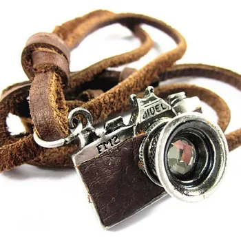 Přívěsek Přívěsek fotoaparát na kůži