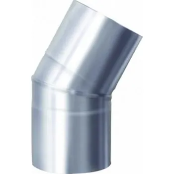 Kouřovod Komínové nerezové koleno 15° - ø 160mm, tl. mat. 0,8mm