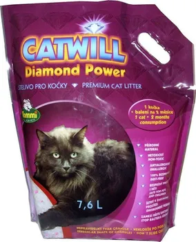 Podestýlka pro kočku Catwill Diamond Power Podestýlka kočka pohlc. pach3,8l