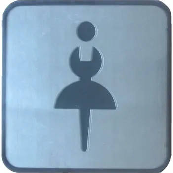 Piktogram "Dámy" nerez